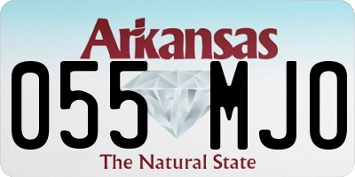 AR license plate 055MJO
