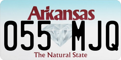 AR license plate 055MJQ