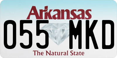AR license plate 055MKD