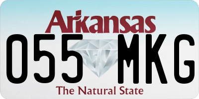 AR license plate 055MKG