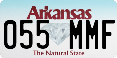 AR license plate 055MMF