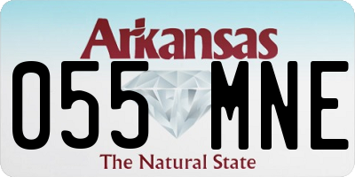 AR license plate 055MNE