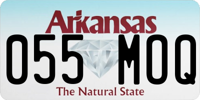 AR license plate 055MOQ