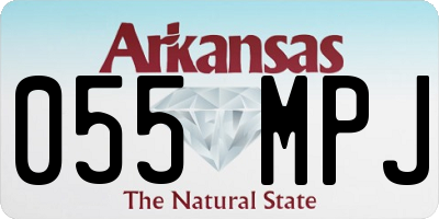AR license plate 055MPJ
