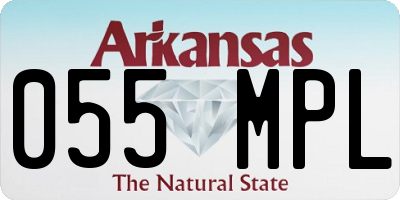 AR license plate 055MPL