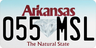 AR license plate 055MSL
