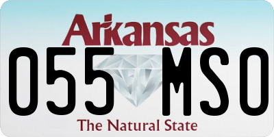 AR license plate 055MSO