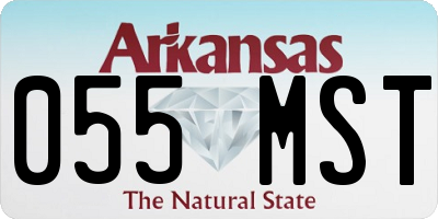AR license plate 055MST