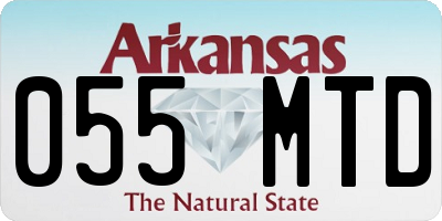 AR license plate 055MTD