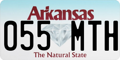 AR license plate 055MTH