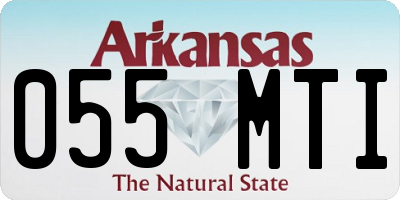 AR license plate 055MTI