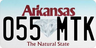 AR license plate 055MTK