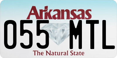 AR license plate 055MTL