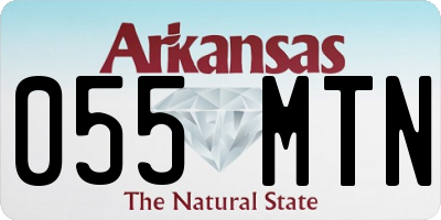 AR license plate 055MTN