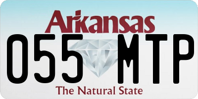 AR license plate 055MTP