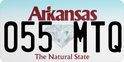 AR license plate 055MTQ