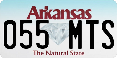 AR license plate 055MTS
