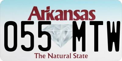 AR license plate 055MTW