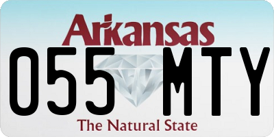 AR license plate 055MTY