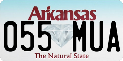 AR license plate 055MUA