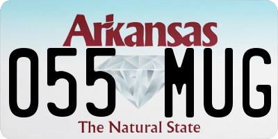 AR license plate 055MUG