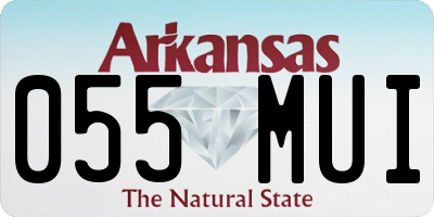 AR license plate 055MUI
