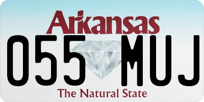 AR license plate 055MUJ