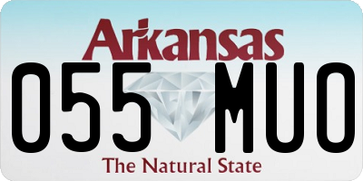 AR license plate 055MUO