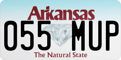 AR license plate 055MUP
