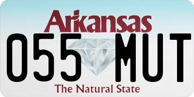 AR license plate 055MUT