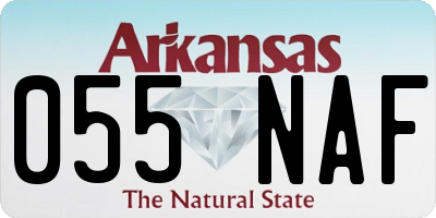 AR license plate 055NAF