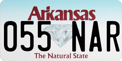 AR license plate 055NAR