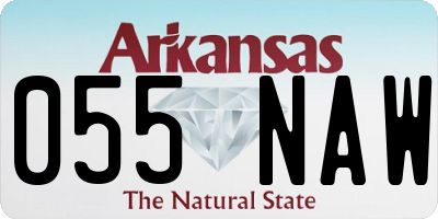 AR license plate 055NAW