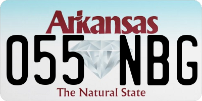 AR license plate 055NBG