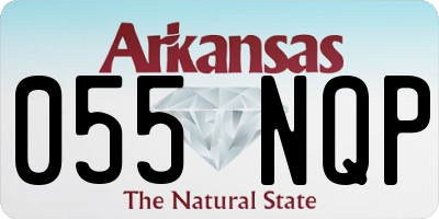 AR license plate 055NQP