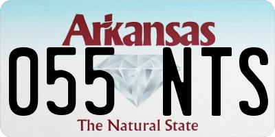 AR license plate 055NTS
