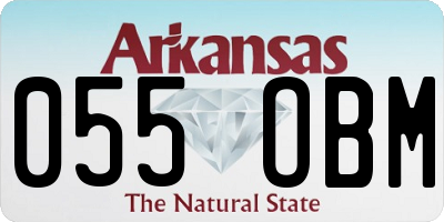 AR license plate 055OBM