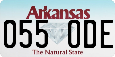 AR license plate 055ODE