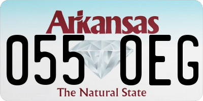 AR license plate 055OEG