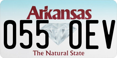 AR license plate 055OEV