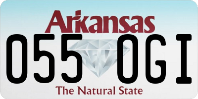 AR license plate 055OGI