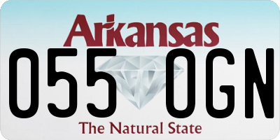 AR license plate 055OGN