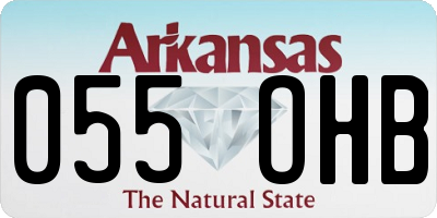 AR license plate 055OHB