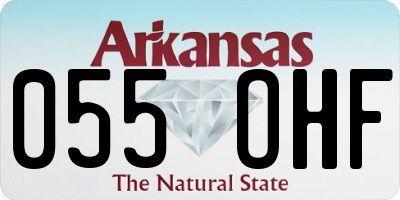 AR license plate 055OHF