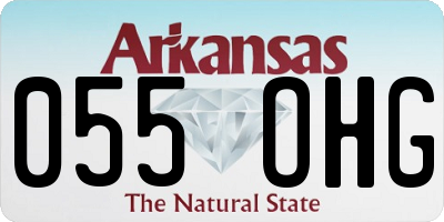 AR license plate 055OHG