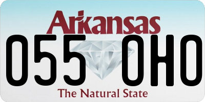 AR license plate 055OHO