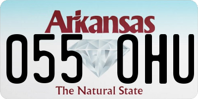 AR license plate 055OHU