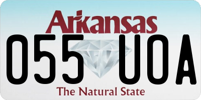 AR license plate 055UOA