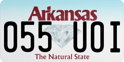 AR license plate 055UOI