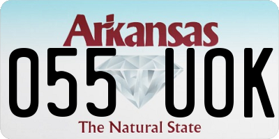 AR license plate 055UOK